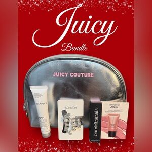 Juicy Metallic Cosmetic Bag Bundle NWOT (A665)